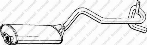 Bosal 282-811 - Глушитель выхлопных газов, конечный abcparts.ee