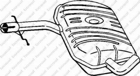 Bosal 233-337 - Средний глушитель выхлопных газов abcparts.ee