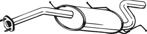 Bosal 278-811 - Глушитель выхлопных газов, конечный abcparts.ee