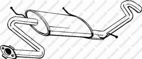 Bosal 278-339 - Глушитель выхлопных газов, конечный abcparts.ee