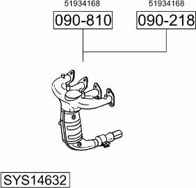 Bosal SYS14632 - Система выпуска ОГ abcparts.ee