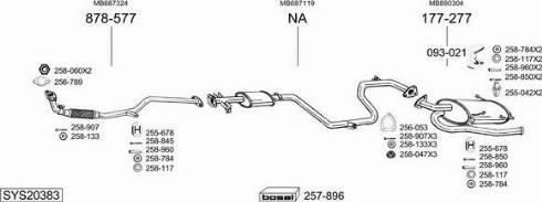 Bosal SYS20383 - Система выпуска ОГ abcparts.ee