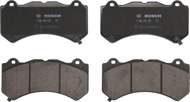 BOSCH 0 986 494 975 - Тормозные колодки, дисковые, комплект abcparts.ee