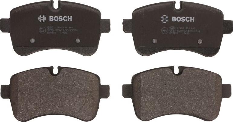 BOSCH 0 986 494 460 - Тормозные колодки, дисковые, комплект abcparts.ee
