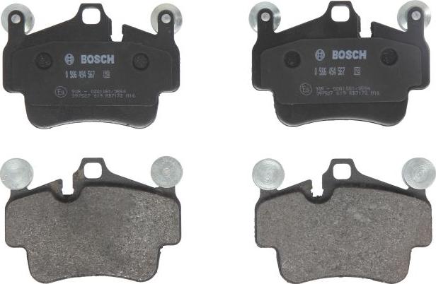 BOSCH 0 986 494 567 - Тормозные колодки, дисковые, комплект abcparts.ee