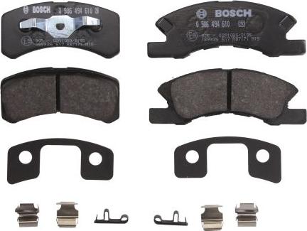 BOSCH 0 986 494 610 - Тормозные колодки, дисковые, комплект abcparts.ee