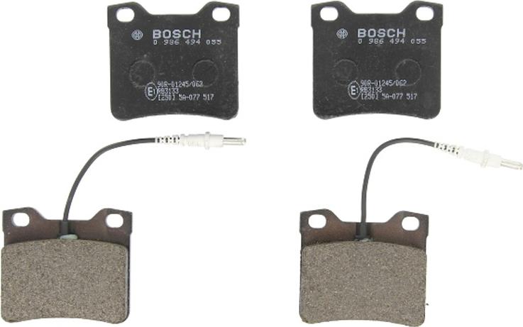 BOSCH 0 986 494 055 - Тормозные колодки, дисковые, комплект abcparts.ee