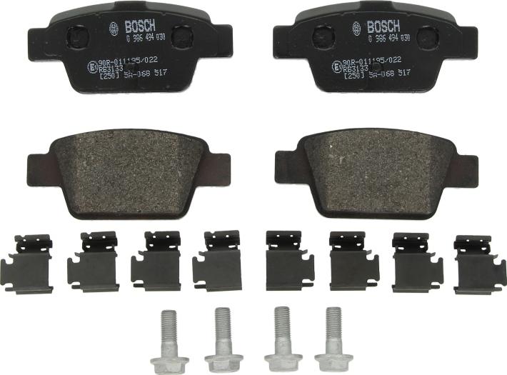 BOSCH 0 986 494 030 - Тормозные колодки, дисковые, комплект abcparts.ee