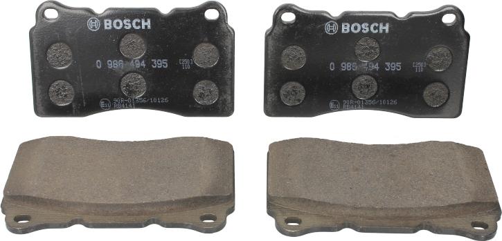 BOSCH 0 986 494 395 - Тормозные колодки, дисковые, комплект abcparts.ee