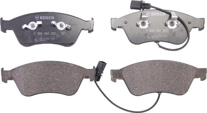 BOSCH 0 986 494 200 - Тормозные колодки, дисковые, комплект abcparts.ee