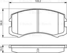 BOSCH 0 986 495 158 - Тормозные колодки, дисковые, комплект abcparts.ee