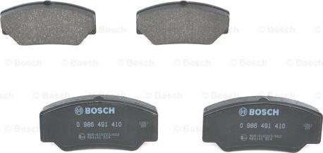 BOSCH 0 986 491 410 - Тормозные колодки, дисковые, комплект abcparts.ee