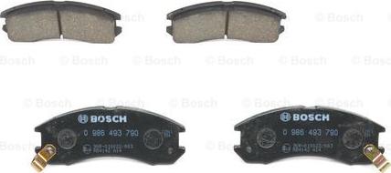 BOSCH 0 986 493 790 - Тормозные колодки, дисковые, комплект abcparts.ee