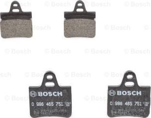 BOSCH 0 986 465 751 - Тормозные колодки, дисковые, комплект abcparts.ee