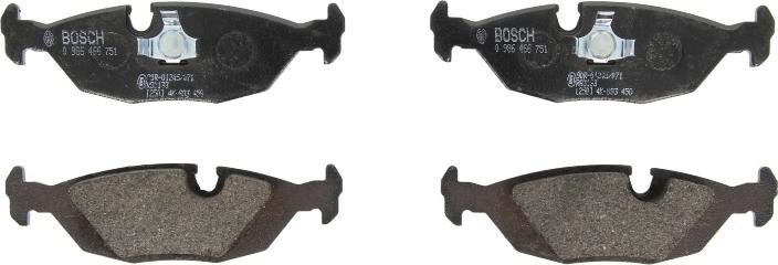 BOSCH 0 986 466 751 - Тормозные колодки, дисковые, комплект abcparts.ee