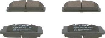 BOSCH 0 986 460 736 - Тормозные колодки, дисковые, комплект abcparts.ee