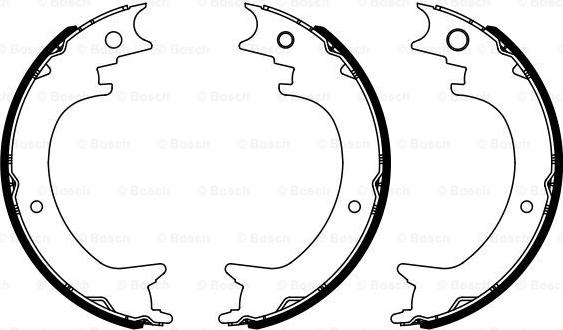 BOSCH 0 986 487 945 - Комплект тормозов, ручник, парковка abcparts.ee