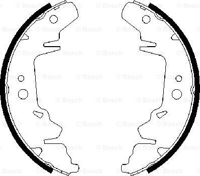 BOSCH 0 986 487 659 - Комплект тормозных колодок, барабанные abcparts.ee