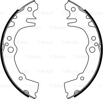 BOSCH 0 986 487 764 - Комплект тормозных колодок, барабанные abcparts.ee