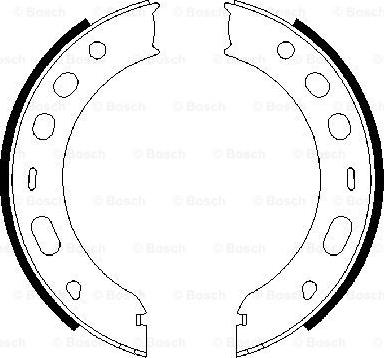 BOSCH 0 986 487 706 - Комплект тормозов, ручник, парковка abcparts.ee