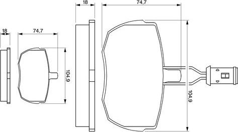 BOSCH 0 986 424 044 - Тормозные колодки, дисковые, комплект abcparts.ee