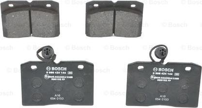 BOSCH 0 986 424 144 - Тормозные колодки, дисковые, комплект abcparts.ee