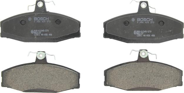 BOSCH 0 986 424 373 - Тормозные колодки, дисковые, комплект abcparts.ee