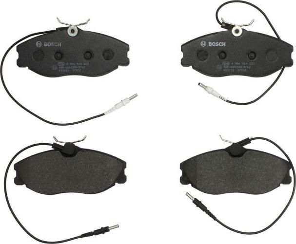 BOSCH 0 986 424 223 - Тормозные колодки, дисковые, комплект abcparts.ee