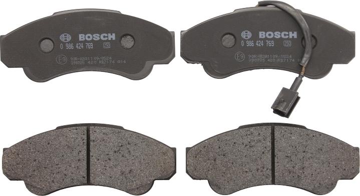 BOSCH 0 986 424 769 - Тормозные колодки, дисковые, комплект abcparts.ee