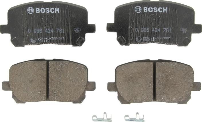 BOSCH 0 986 424 761 - Тормозные колодки, дисковые, комплект abcparts.ee