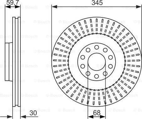 BOSCH 0 986 479 589 - Тормозной диск abcparts.ee