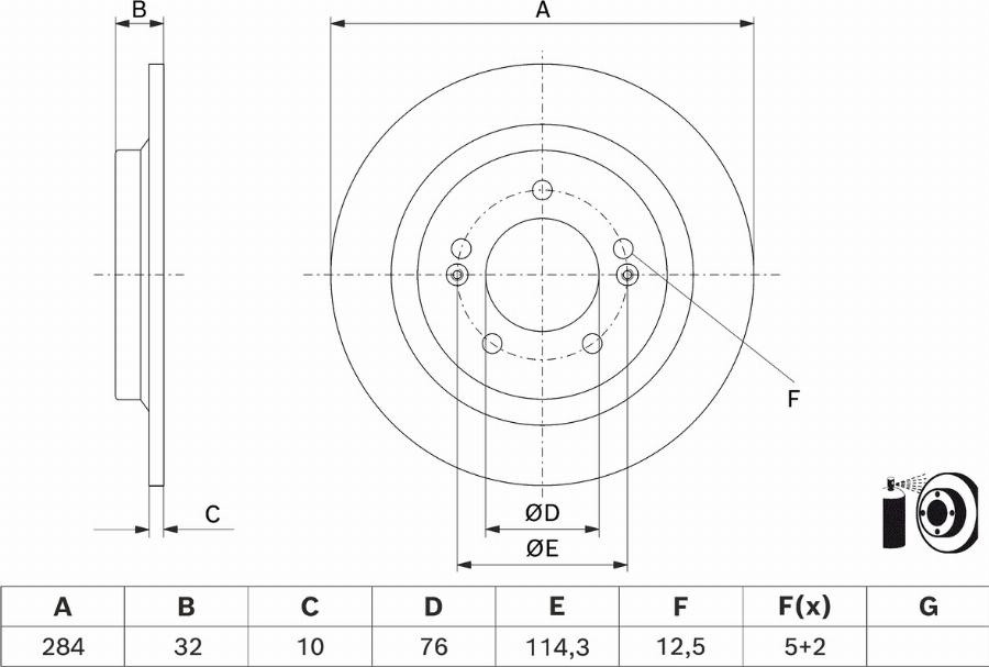 BOSCH 0 986 479 J22 - Тормозной диск abcparts.ee