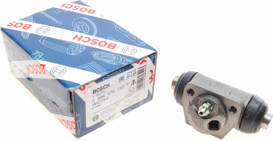 BOSCH 0 986 475 752 - Колесный тормозной цилиндр abcparts.ee