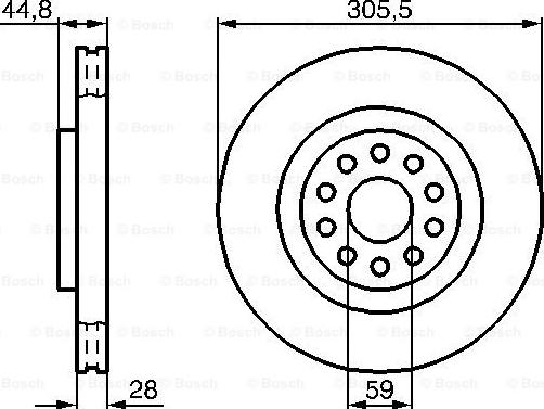 BOSCH 0 986 478 963 - Тормозной диск abcparts.ee