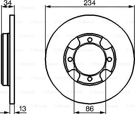 BOSCH 0 986 478 282 - Тормозной диск abcparts.ee