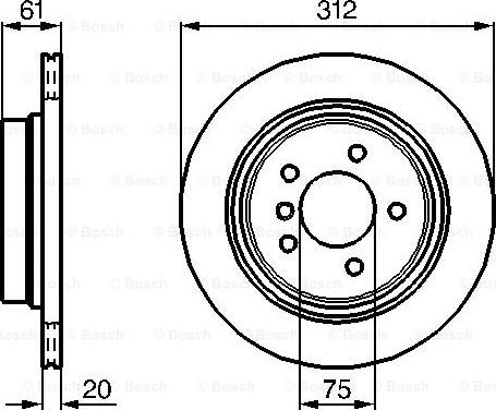 BOSCH 0 986 478 768 - Тормозной диск abcparts.ee