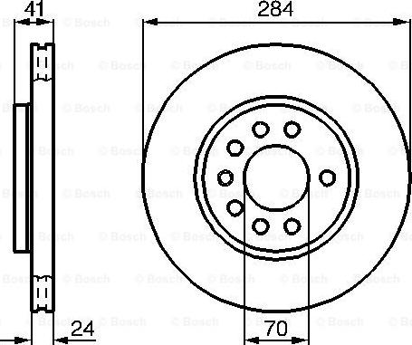 BOSCH 0 986 478 717 - Тормозной диск abcparts.ee
