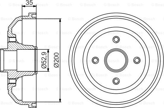 BOSCH 0 986 477 265 - Тормозной барабан abcparts.ee