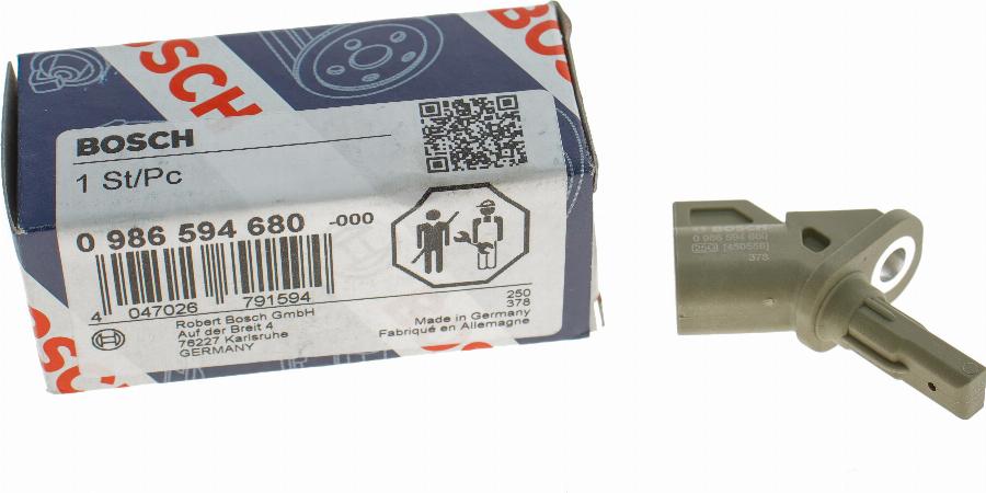 BOSCH 0 986 594 680 - ABS датчик, частота вращения колеса abcparts.ee