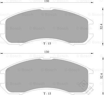 BOSCH 0 986 505 378 - Тормозные колодки, дисковые, комплект abcparts.ee