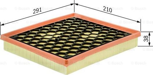 BOSCH 0 986 626 845 - Воздушный фильтр двигателя abcparts.ee