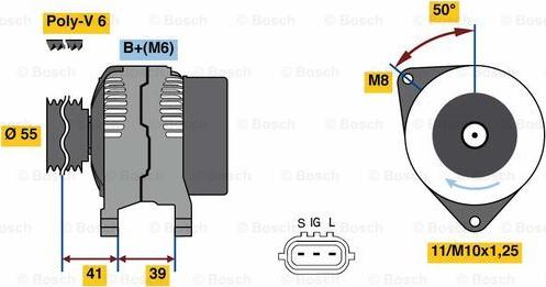 BOSCH 0 986 049 490 - Генератор abcparts.ee