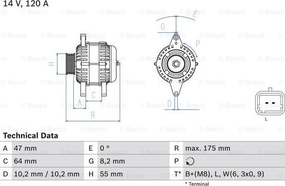 BOSCH 0 986 049 650 - Генератор abcparts.ee