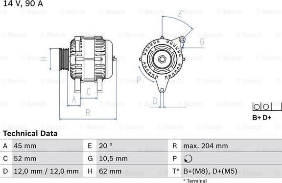 BOSCH 0 986 049 610 - Генератор abcparts.ee