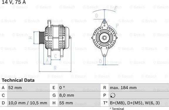 BOSCH 0 986 042 031 - Генератор abcparts.ee