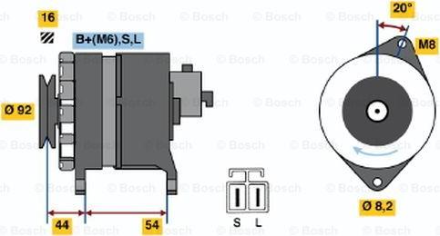 BOSCH 0 986 042 241 - Генератор abcparts.ee