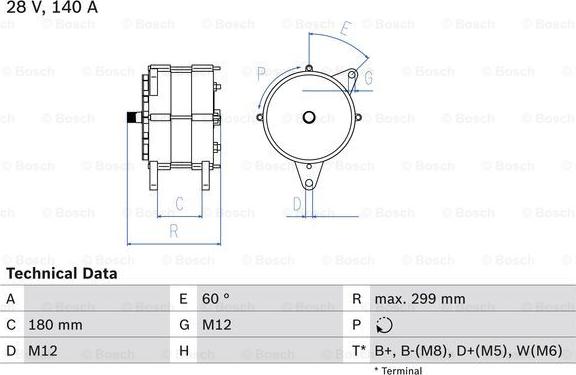 BOSCH 0 986 047 160 - Generaator abcparts.ee