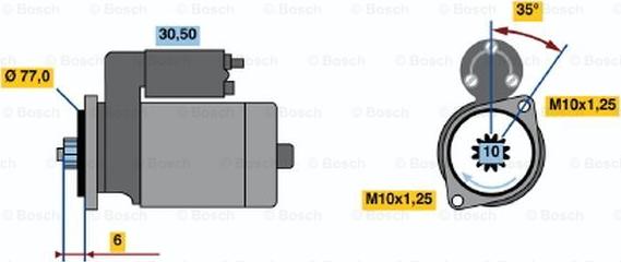 BOSCH 0 986 014 161 - Стартер abcparts.ee