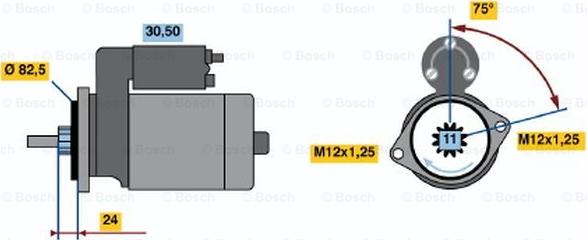 BOSCH 0 986 013 991 - Стартер abcparts.ee