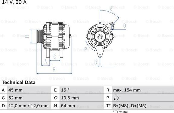 BOSCH 0 986 084 580 - Генератор abcparts.ee